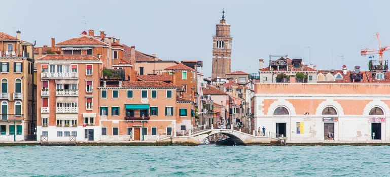 Buildings and banks of Venice from the Grand Canal