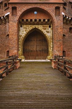 Krakow Barbican - Historic Gateway Leading into the Old Town of Krakow, Poland