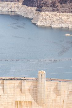 Hoover dam in Arizona and Nevada, USA