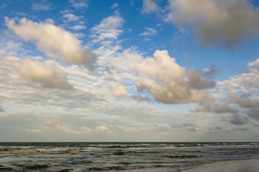 Sea, sky, beaches, sunshine and clouds