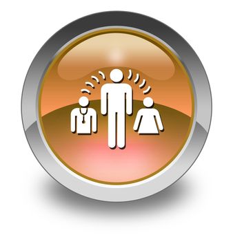 Icon, Button, Pictogram with Interpreter Services symbol