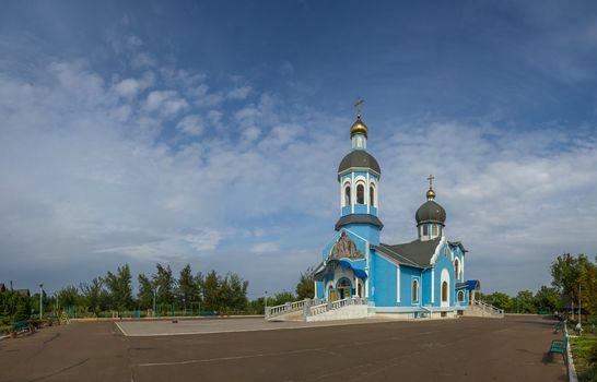 Yuzhne, Ukraine - 09.03.2018. Holy Vvedensky Church  in Yuzhny,  port city in Odessa province of Ukraine on the country's Black Sea coast.