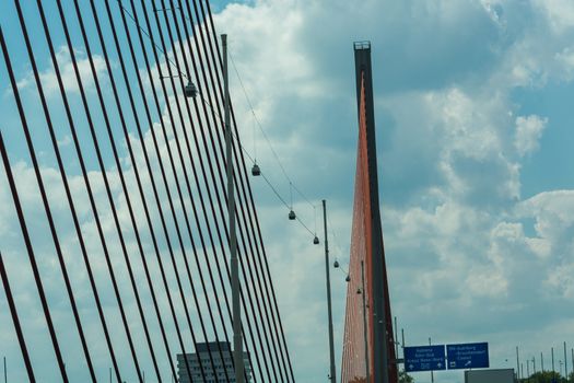 Motorway bridge over the Rhine in Germay
