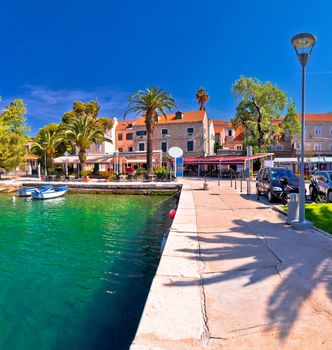 Adriatic town of Cavtat waterfront panoramic view, southern Dalmatia region of Croatia