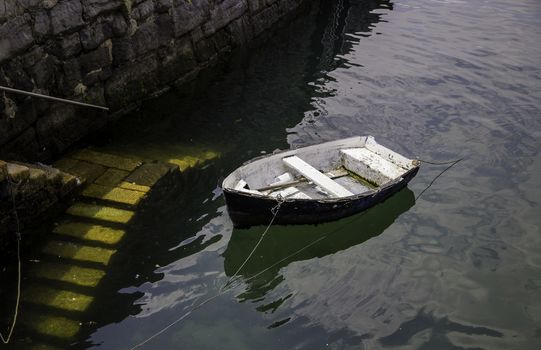 Old fishing boats, detail of maritime transport