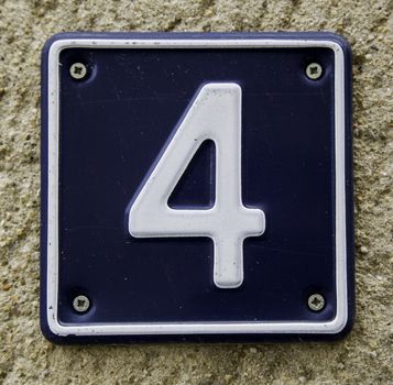 Number four of information, detail of even number
