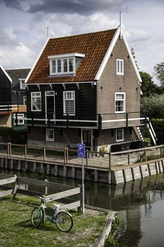 Old Dutch houses, detail of tourism in Europe