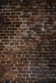 Old mud brick wall, detail of history and ancient