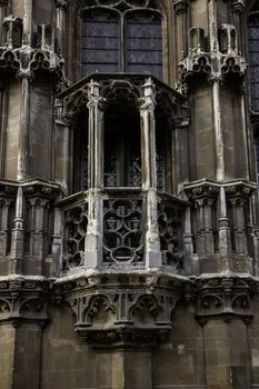 Old building in the city of Ghent, tourism in Europe, Belgium in September