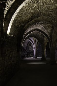 Interior of an old historical building, detail of ancient and history