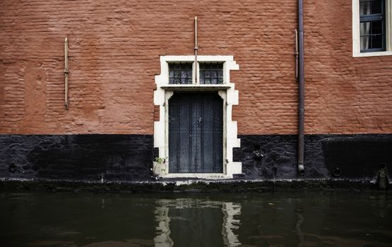 Old building in the city of Ghent, tourism in Europe, Belgium in September