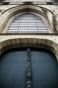 Castle of Ghent heritage of UNESCO, detail of tourism in Belgium