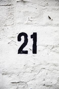 Number twenty-one of information, odd number of address