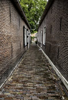 House typical of bruges, detail of medieval houses, tourism in Belgium, Europe