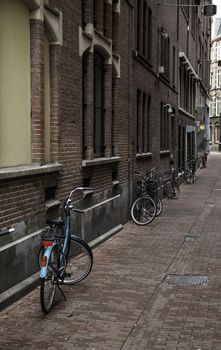 Amsterdam alley, Dutch city street, tourism in europe