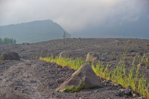 Mount Merapi devastation impact on its surrounding