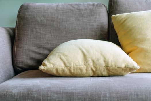 Detail of sofa in living room