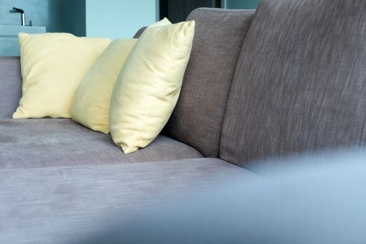 Cushion on sofa, Living Room Detail