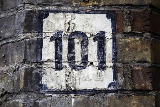 Number one hundred, detail of odd number of information