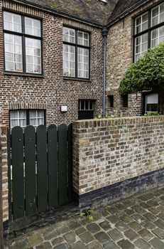 Old Dutch houses, detail of tourism in Europe
