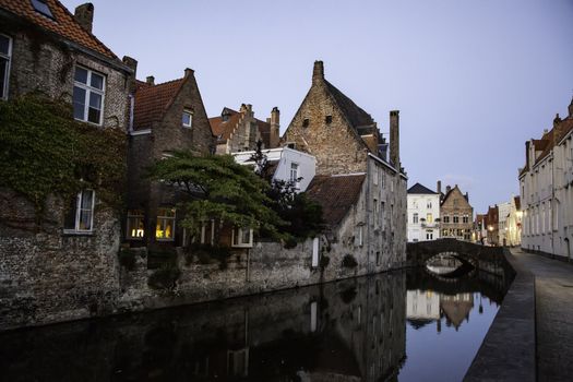 Old Dutch houses, detail of tourism in Europe