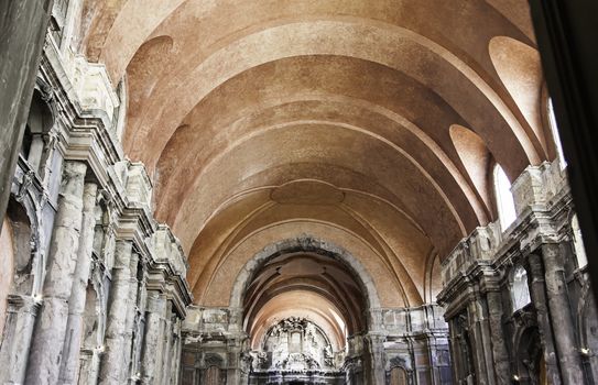 Interior of a church, religious architecture detail