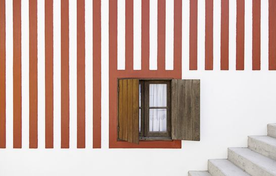 Detail of a typical facade of Aveiro, Portugal Typical decoration, architecture