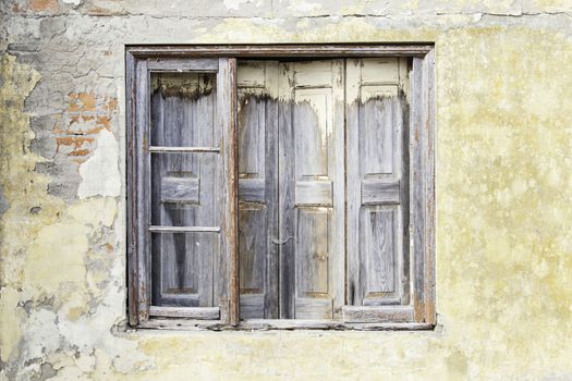 Lisbon old facade, detail of an old street portugal, tourism