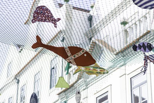 Decorating with fish, typical decoration of Aveiro, town of Portugal, tourism