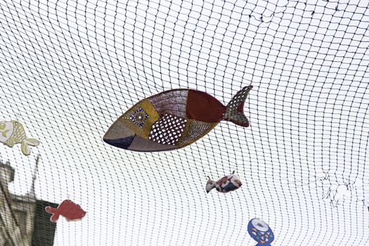 Decorating with fish, typical decoration of Aveiro, town of Portugal, tourism
