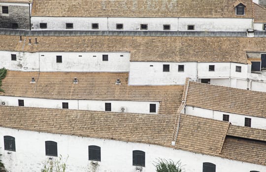 Portugal tile roof houses, construction and architecture