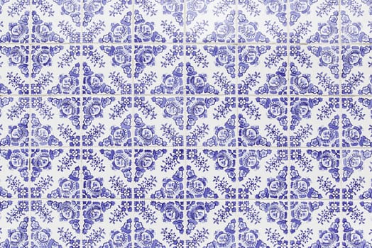 Typical decorative tiles, antique tiles detail Lisbon, art and decoration