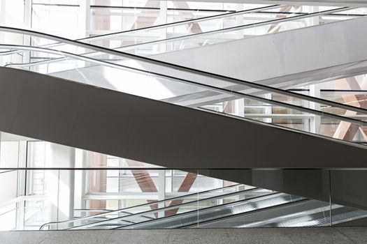 Mechanical stairs, detail of electric stairs