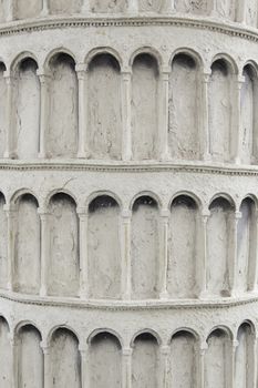 Tower pizza detail, famous building in italy