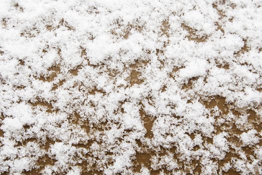 Snowfall winter, detail of a cold winter day, ice