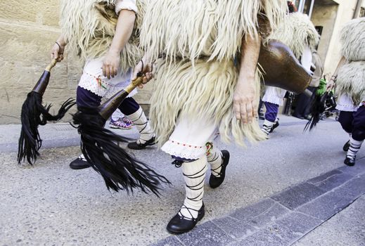 Typical Basque costume, detail of clothing for typical tradition
