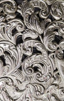 Silver carved, silver decoration, old craftsmanship