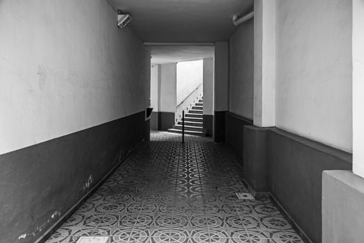 Passage way, detail of an old street in the city
