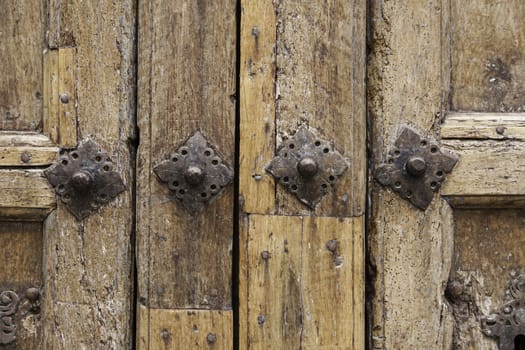 Old wooden background, detail of a wooden boards, texture