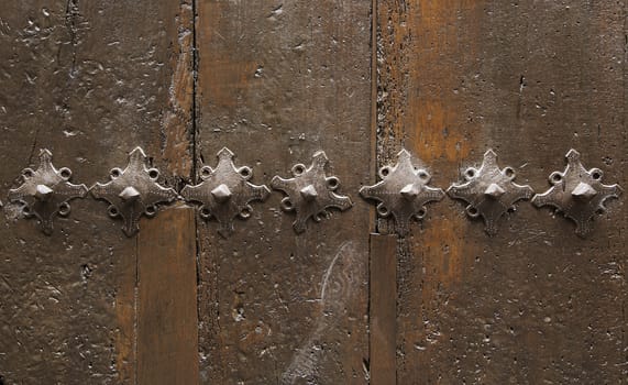 Old wooden background, detail of a wooden boards, texture