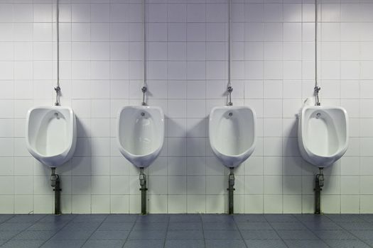Public baths, detail of some baths for men, physiological need