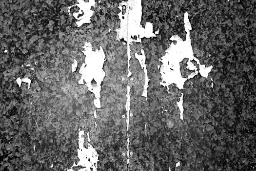Metal wall protection, detail from a closed metal ottoman, security