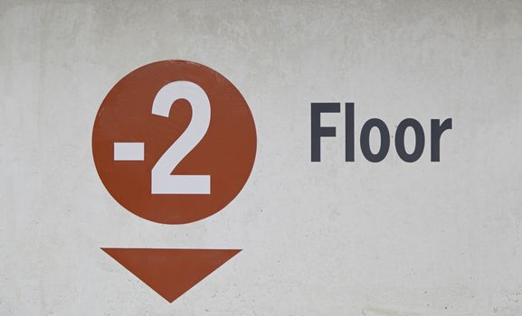 Signal second floor, detail of an information signal