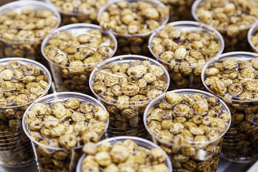 Chufa water, hydrated dry fruit detail