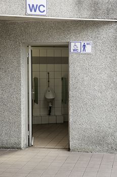 Outdoor public baths, outdoor building detail