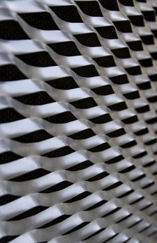 Metal background with curves, decorated metal detail, protection and security