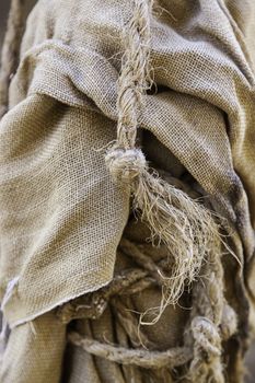 Stretch fabric, sturdy rough fabric detail
