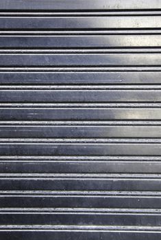 Metal railings, metal camera detail, material protection in the city