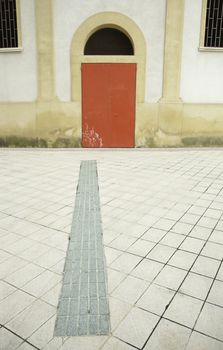 Gate Spanish bullring, exterior detail, rather than Spanish tradition, European culture