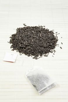 Japanese black tea, tea leaves detail japanese oriental relaxation beverage, oriental tradition